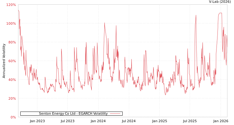 graph of Senton Energy Co Ltd EGARCH