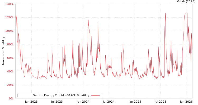 graph of Senton Energy Co Ltd GARCH