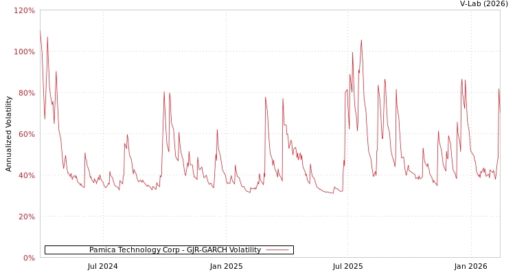 graph of Pamica Technology Corp GJR-GARCH