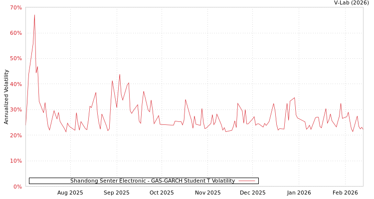 graph of Shandong Senter Electronic GAS-GARCH-T