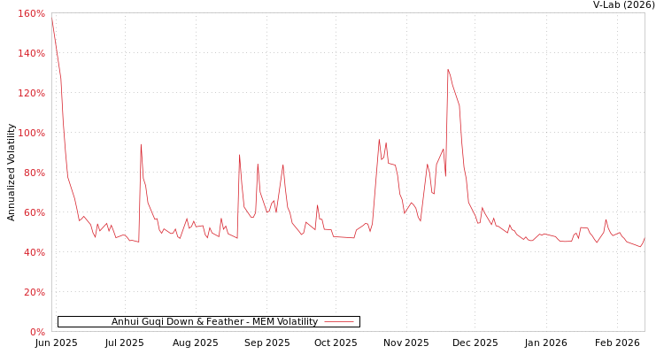 graph of Anhui Guqi Down & Feather MEM