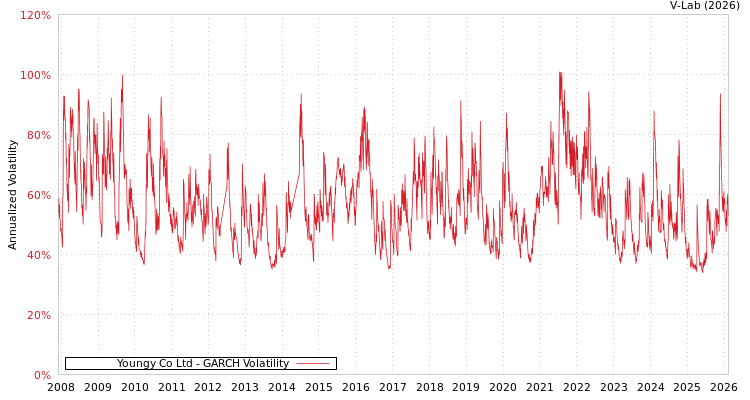 graph of Youngy Co Ltd GARCH