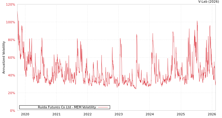 graph of Ruida Futures Co Ltd MEM