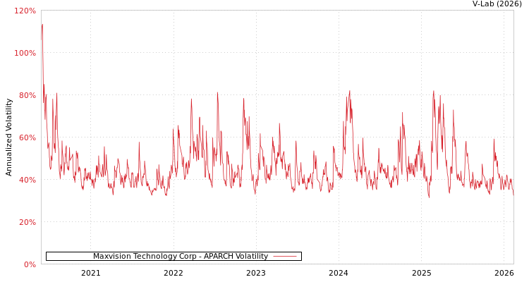 graph of Maxvision Technology Corp APARCH