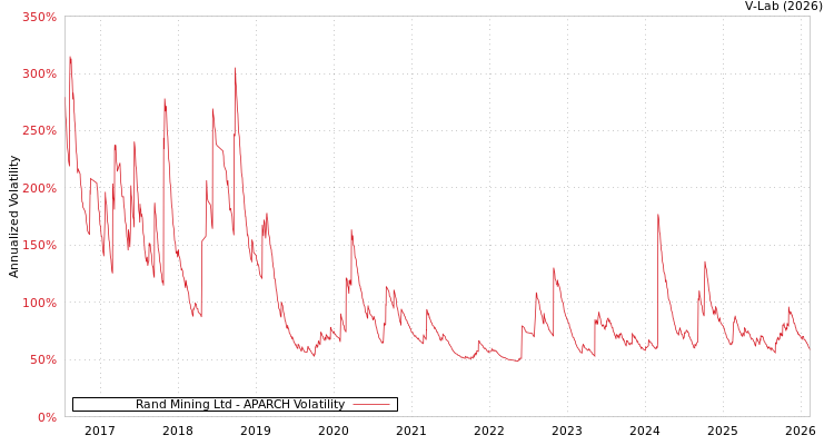 graph of Rand Mining Ltd APARCH