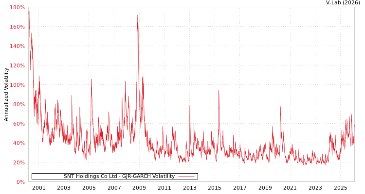 graph of SNT Holdings Co Ltd GJR-GARCH