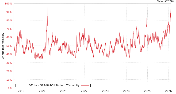 graph of VM Inc GAS-GARCH-T