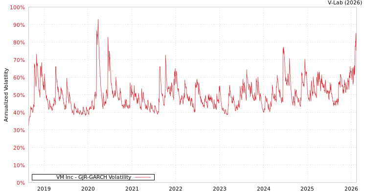graph of VM Inc GJR-GARCH