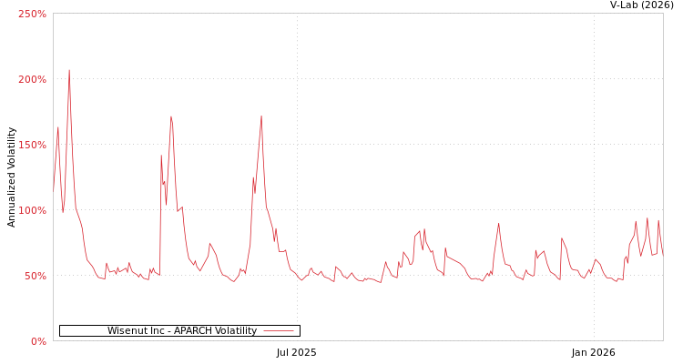graph of Wisenut Inc APARCH
