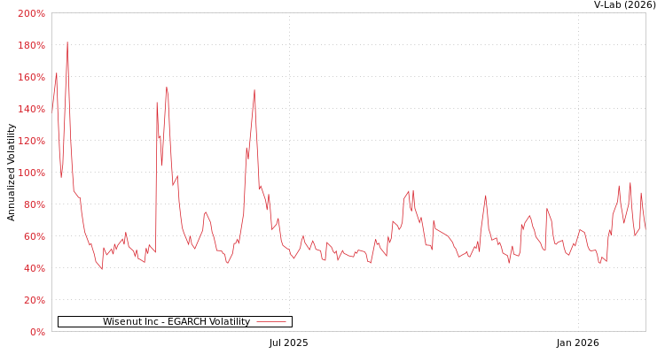 graph of Wisenut Inc EGARCH