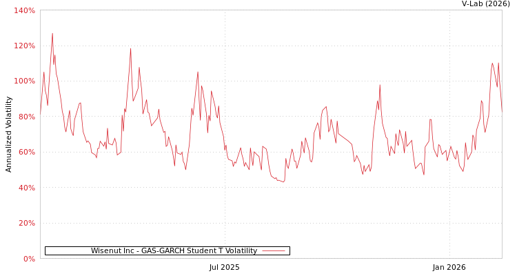 graph of Wisenut Inc GAS-GARCH-T