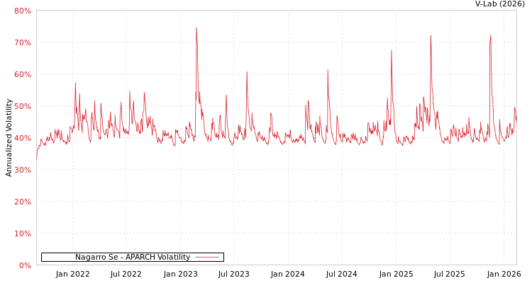 graph of Nagarro Se APARCH