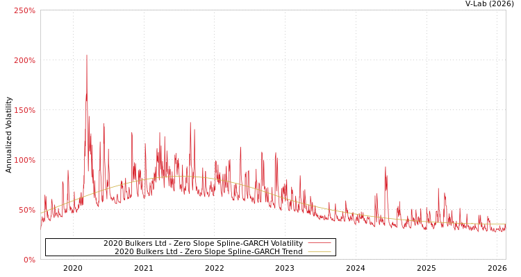 graph of 2020 Bulkers Ltd S0GARCH