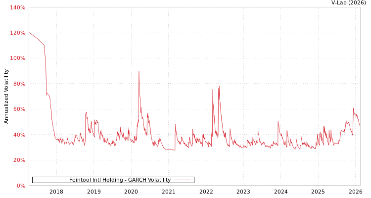 graph of Feintool Intl Holding GARCH