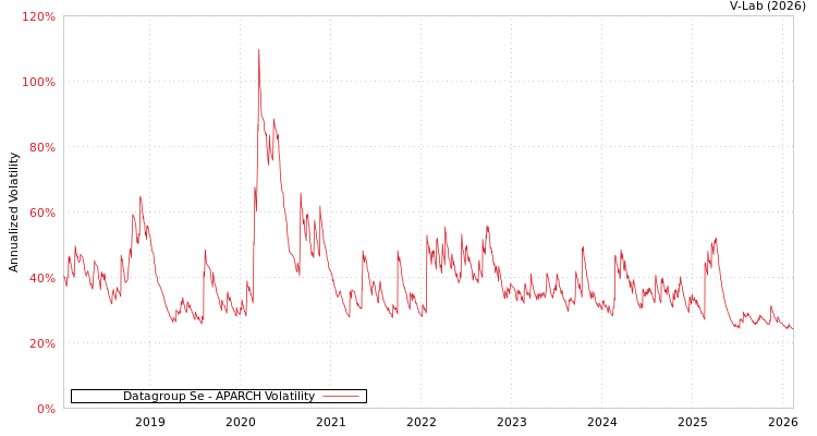 graph of Datagroup Se APARCH