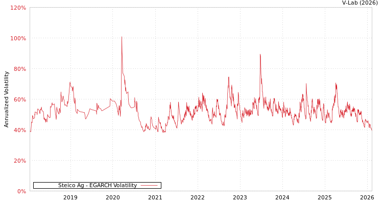 graph of Steico Ag EGARCH