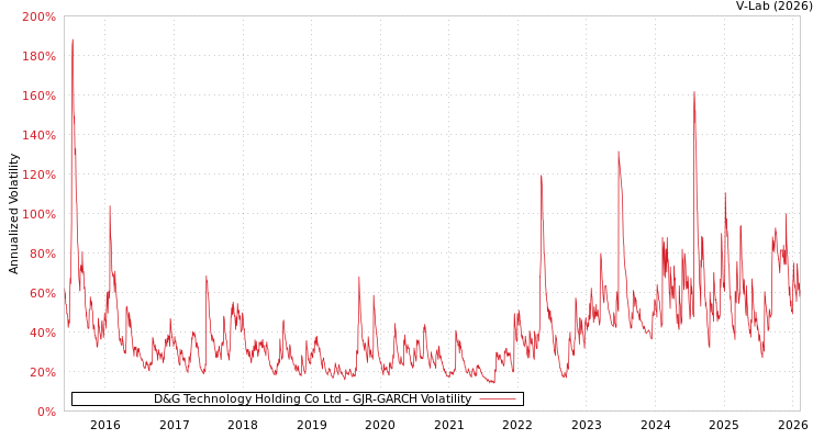 graph of D&G Technology Holding Co Ltd GJR-GARCH