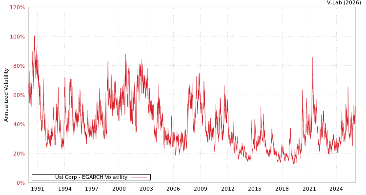 graph of Usi Corp EGARCH