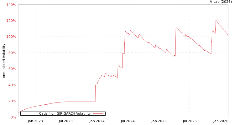 graph of Catis Inc GJR-GARCH