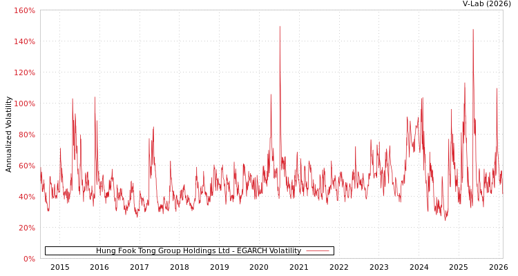 graph of Hung Fook Tong Group Holdings Ltd EGARCH