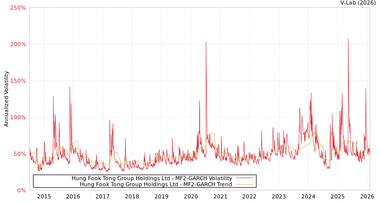 graph of Hung Fook Tong Group Holdings Ltd MF2-GARCH