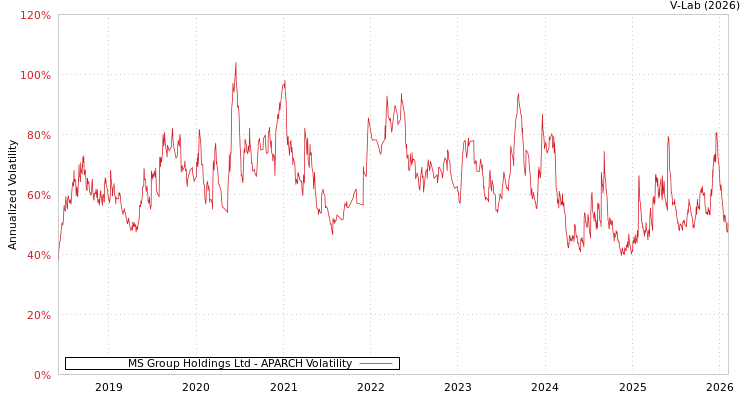 graph of MS Group Holdings Ltd APARCH