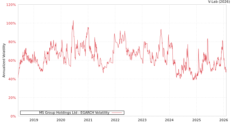 graph of MS Group Holdings Ltd EGARCH