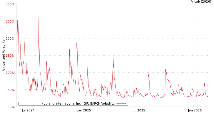 graph of Nobland International Inc GJR-GARCH