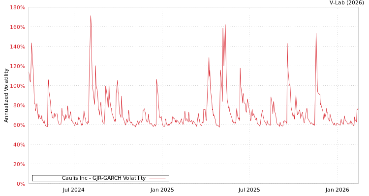 graph of Caulis Inc GJR-GARCH