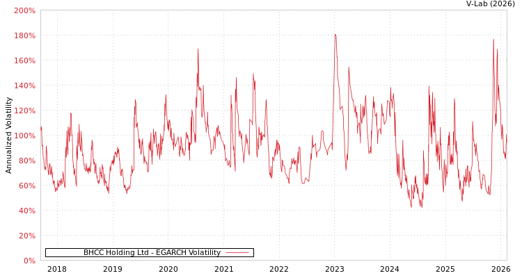 graph of BHCC Holding Ltd EGARCH