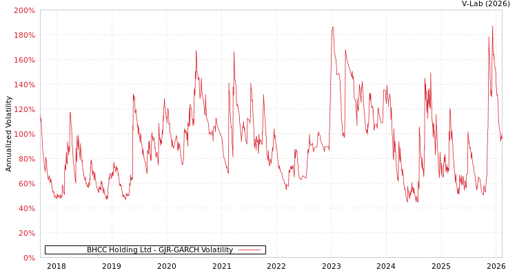 graph of BHCC Holding Ltd GJR-GARCH