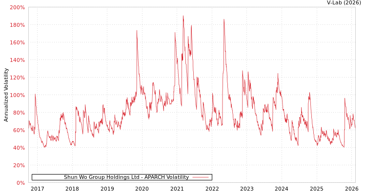 graph of Shun Wo Group Holdings Ltd APARCH