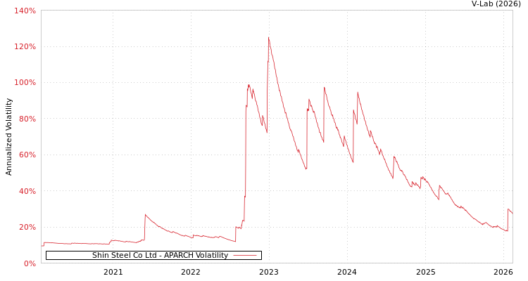graph of Shin Steel Co Ltd APARCH
