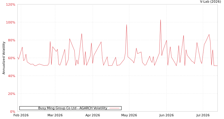graph of Busy Ming Group Co Ltd AGARCH
