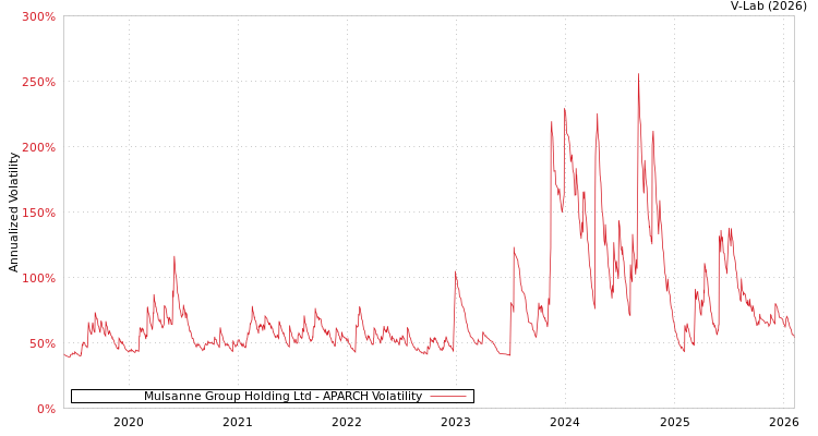graph of Mulsanne Group Holding Ltd APARCH