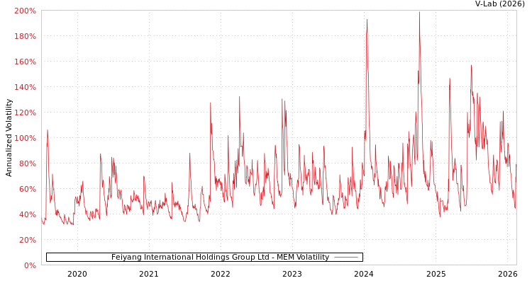 graph of Feiyang International Holdings Group Ltd MEM