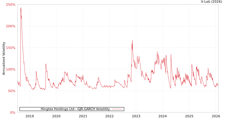 graph of Hingtex Holdings Ltd GJR-GARCH