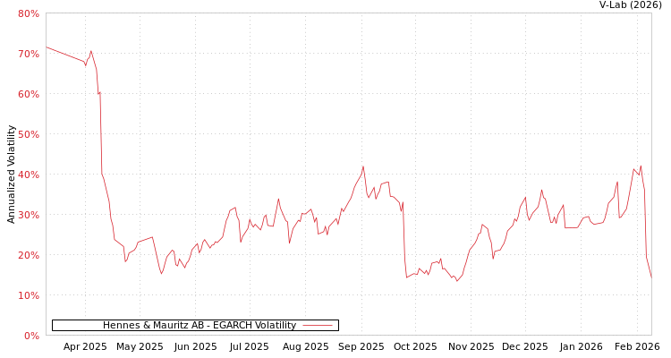 graph of Hennes & Mauritz AB EGARCH