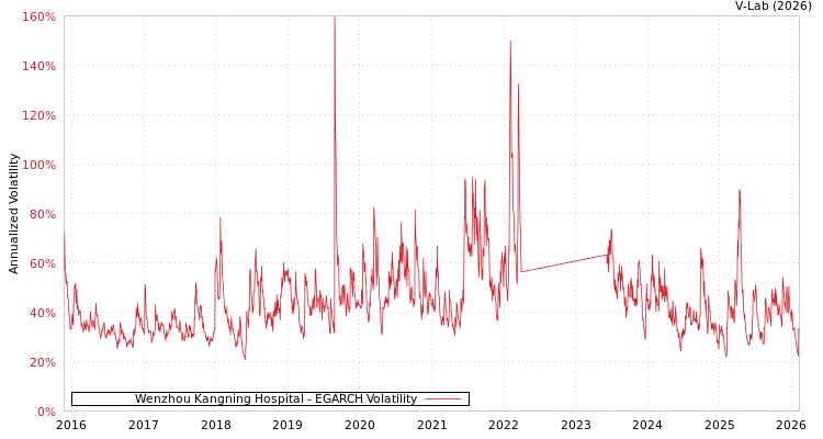 graph of Wenzhou Kangning Hospital EGARCH