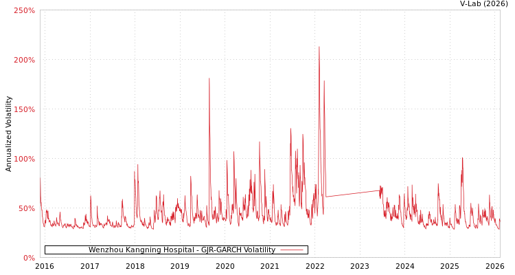 graph of Wenzhou Kangning Hospital GJR-GARCH