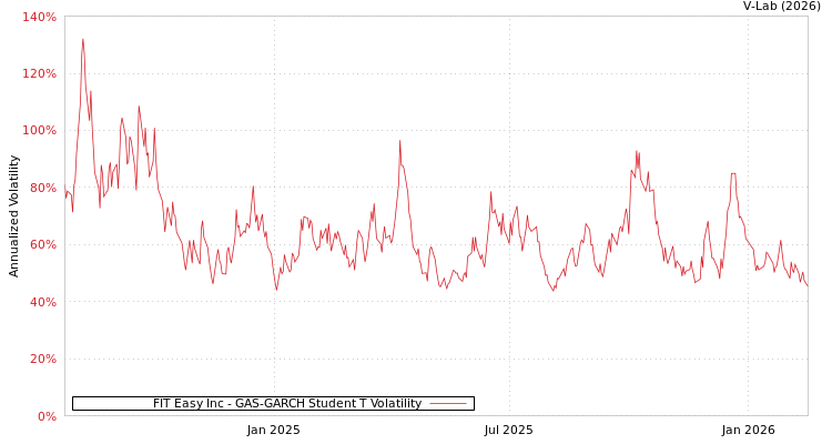 graph of FIT Easy Inc GAS-GARCH-T