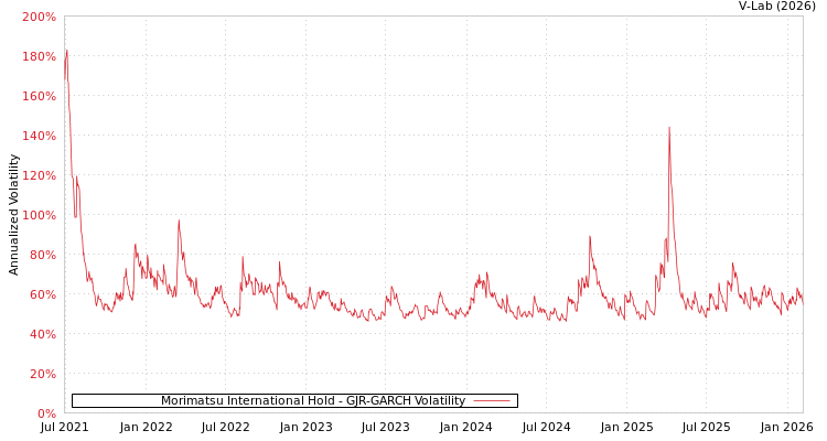 graph of Morimatsu International Hold GJR-GARCH