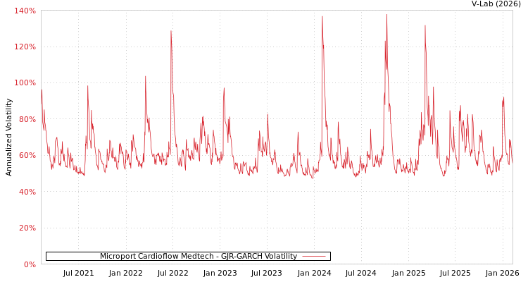 graph of Microport Cardioflow Medtech GJR-GARCH