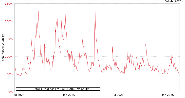 graph of XtalPi Holdings Ltd GJR-GARCH