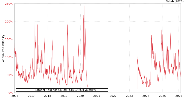 graph of Satoshi Holdings Co Ltd GJR-GARCH