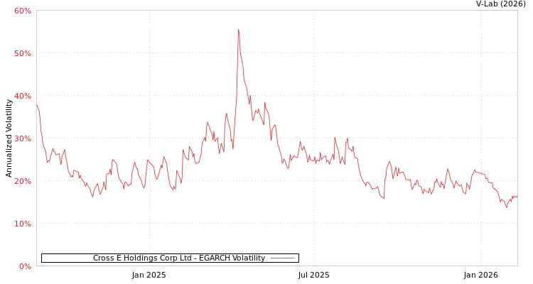 graph of Cross E Holdings Corp Ltd EGARCH