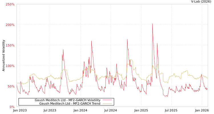 graph of Gaush Meditech Ltd MF2-GARCH