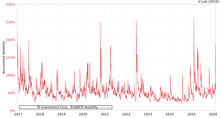 graph of Ts Investment Corp EGARCH