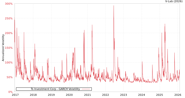 graph of Ts Investment Corp GARCH