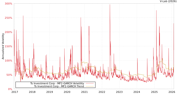 graph of Ts Investment Corp MF2-GARCH